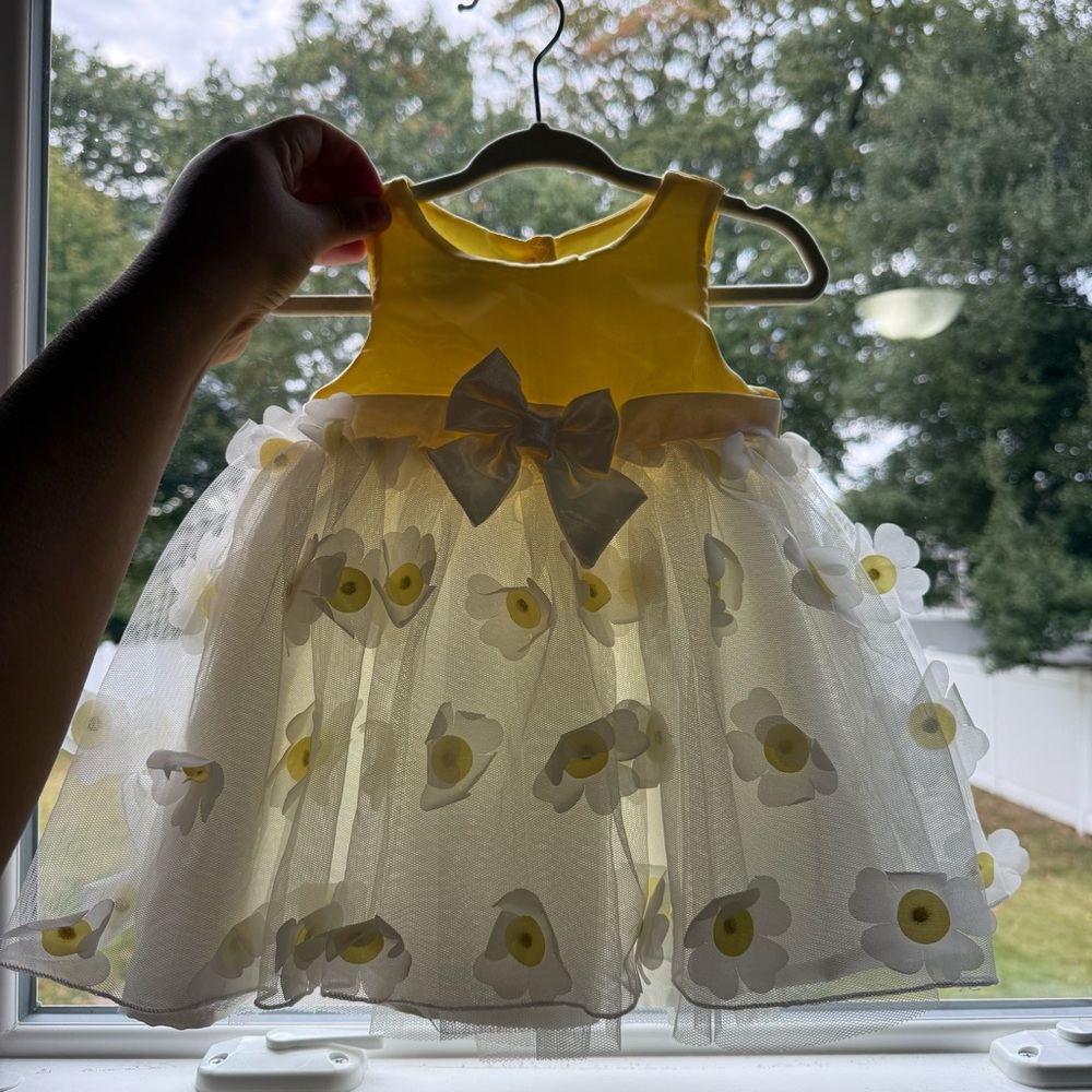 Nanette Baby Yellow and White Floral Dress